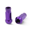 EZAccessory 14x1.5 Extended Tuner Lug Nuts 32 Pcs+Key Purple Racing