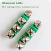 10 Pcs Nylon Band Wrist Bell Ankle Bells Band Green