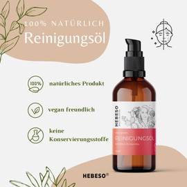 Rejuvenating Cleansing Oil 100 ml - 5 Nourishing Oils & Vitamin E - For All Skin Types - Removes Waterproof Makeup - Removing Make-Up Oil Developed with Face Yoga Expert