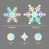 Holographic Winter Wonderland Banner, Iridescent Snowflake Garland Banner for Christmas
