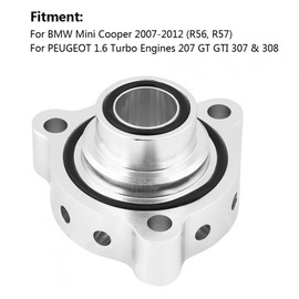 KIMISS Blow Off Valve Adapter Blow-Off Adapter Valve Drain Blow Off Valve for R56 Mini 207 1.6 THP Bolt 208 Dewhel Petrol Turbo Valve 308 1.2 Dump JCW Forge RC 2012, #075
