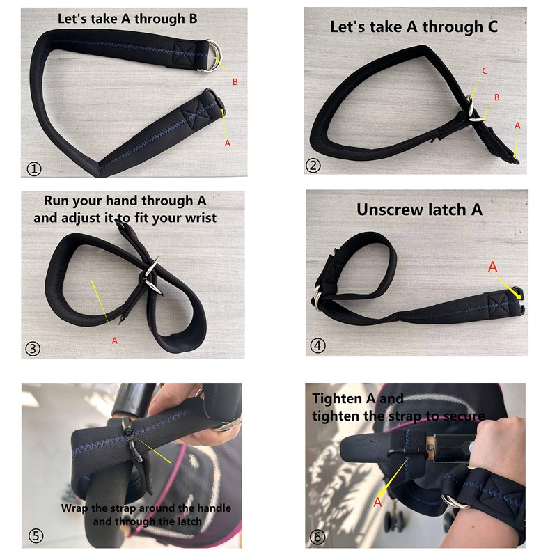MoBearer Baby Stroller Safety Wrist Strap or Large Dog Leash,Straps
