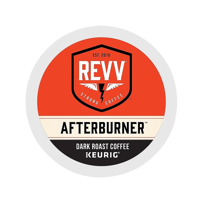 REVV Afterburner, Single-Serve Keurig K-Cup Pods, Dark Roast Coffee, 24