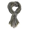 Rotfuchs Cotton Scarf Women's Scarf Men's Scarf Crinkle Look Striped