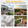 50 Pack 26" Aluminum Deck Balusters, 3/4" Diameter Black Metal