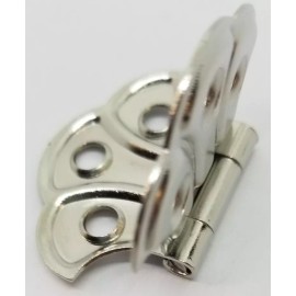 Furniture Knowledge Nickel Plated Steel Shell Hinge wing butterfly antique vintage rustic small old