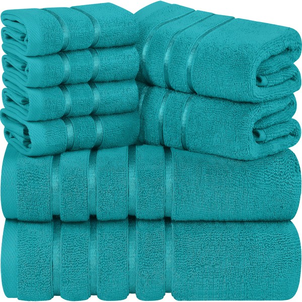 Utopia Towels 8-Piece Luxury Towel Set, 2 Bath Towels, 2