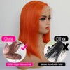 CYSDRH 13x4 Transparent Lace Front Human Hair Wigs for Black