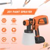 KITESDER Cordless Paint Sprayer for 20V Battery, Included 1 Battery,