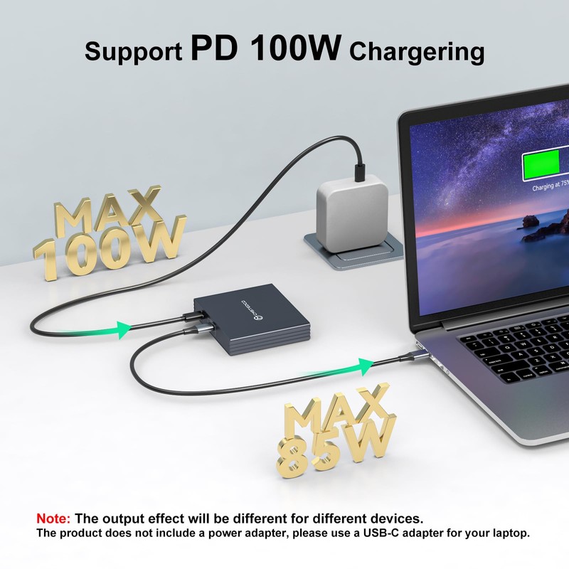USB C to HDMI + 2 Displayport Adapter 3 Monitors