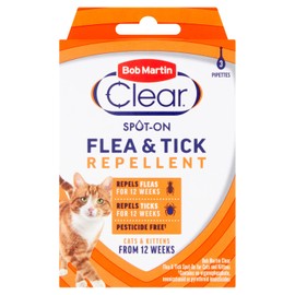 Bob Martin Clear Flea and Tick Spot On for Cats & Kittens From 12 Weeks