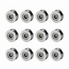 V624ZZ V Deep Groove Ball Bearing Pulley 10pcs For Rail