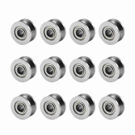 V624ZZ V Deep Groove Ball Bearing Pulley 10pcs For Rail Linear Motion System 4x13x6mm