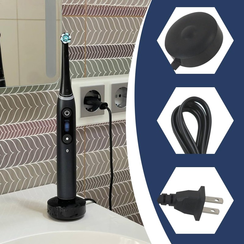 KOGUNXU for Oral-B iO 9/8/7 Magnetic Charger with Waterproof Design