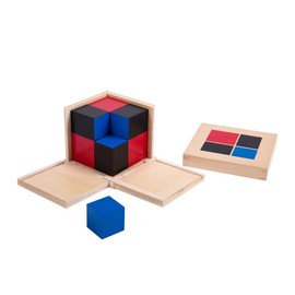 LEADER JOY Montessori Math Materials for Preschool Early Learning Tool Toys (Binomial Cube)