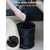Ginsco 2 Gallons New Leakproof Car Trash Can, Compact Trash