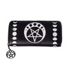 Banned Tanith Pentagram Moon Phases Wicca Occult Hexeri Wallet, black