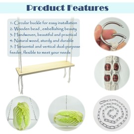 HahaMagic Chicken Swing Toy and Hanging Chicken Feeder with Chain and Hook for Large Chicken Coop, Chicken Coop Accessories and Decor for Hens and Roosters, Ideal Gifts for Chicken Lovers and Oweners