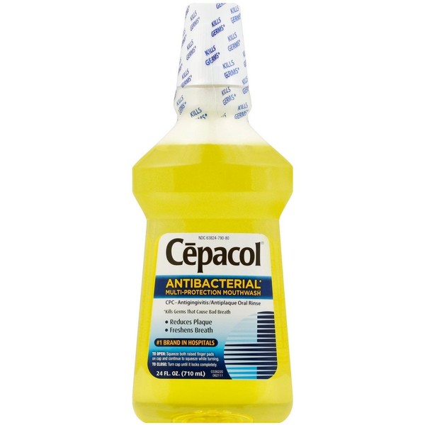 Cepacol Antibacterial Multi-Protection Mouthwash, 24 Fl Oz (Pack of 5)
