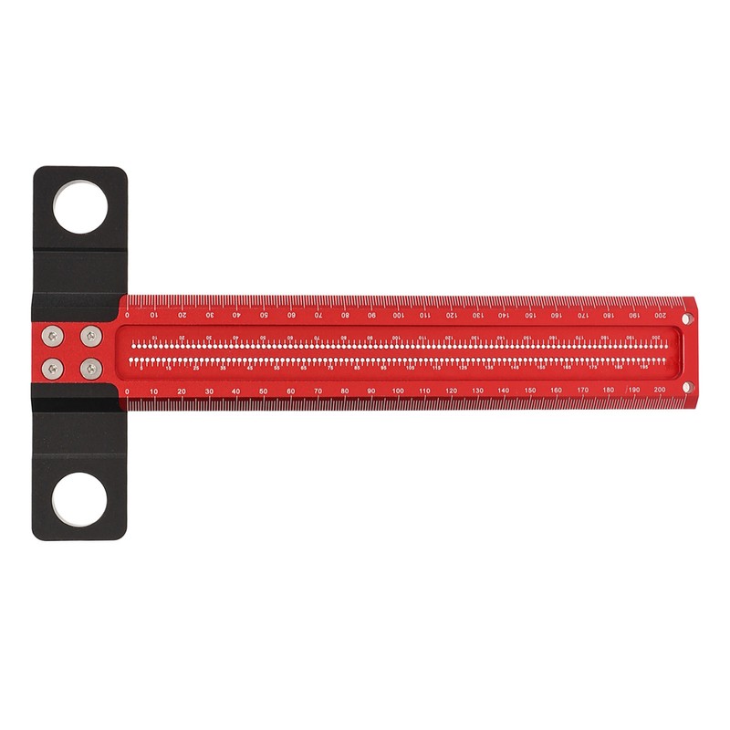 T Square Aluminum Alloy Carpenter Square Ruler Clear Scale Scriber