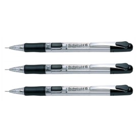 Pentel Techniclick G PD305T Mechanical Pencil 0.5mm Black (Pack of 3)