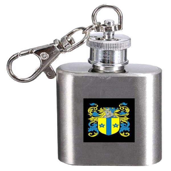 Reader Family Crest Surname Coat of Arms 1oz Hip Flask