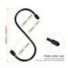 Qcore Pack of 20 Black S-Hooks S Shaped Hooks S