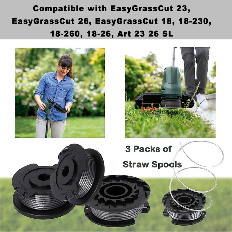 F016800569 Strimmer Spool Line Compatible with Bosch EasyGrasscut 23, EASYGRASSCUT