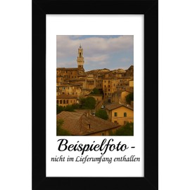 Abio Picture Frame Photo Frame Poster Frame for Photos Pictures Poster Rustic Vintage Boho Retro (Wood MDF, Black, 21 x 29.7 cm, DIN A4)