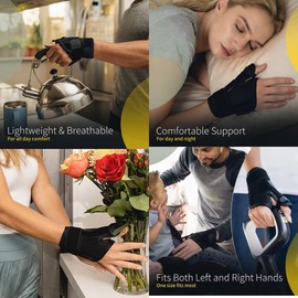 Thumb Brace for Right and Left Hand/Thumb Splint/Wrist Support for Trigger Finger, Arthritis,Tendonitis, CMC/Adjustable Wrist Support for Men & Women/Brace de pouce