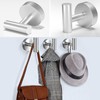 IUSOT 4 Pack Brushed Silver Towel Hooks – Heavy Duty