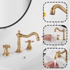 GGStudy 8 inch 2 Handles 3 Holes Widespread Bathroom Sink