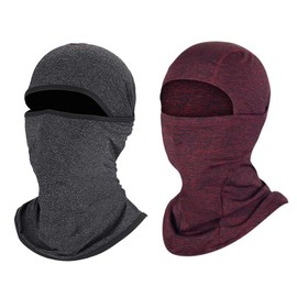 HDGSAFD Pack of 2 Warm Winter Hoods, Windproof Hoods, Winter Outdoor Products, Suitable for Cycling, Skiing and Everyday Use, darkgray