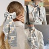 Zewurtuw Scarf Silk Feeling Hair Head Long Neck Satin Fashion