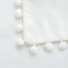 PiccoCasa Velvet Pillow Covers, 1PCS Pom Pom Christmas Throw Pillow