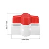 sourcing map 20mm PVC Ball Valve for Water Supply Pipe,
