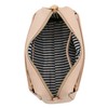 FashionPuzzle Triple Zip Small Crossbody Bag, Nude, One Size