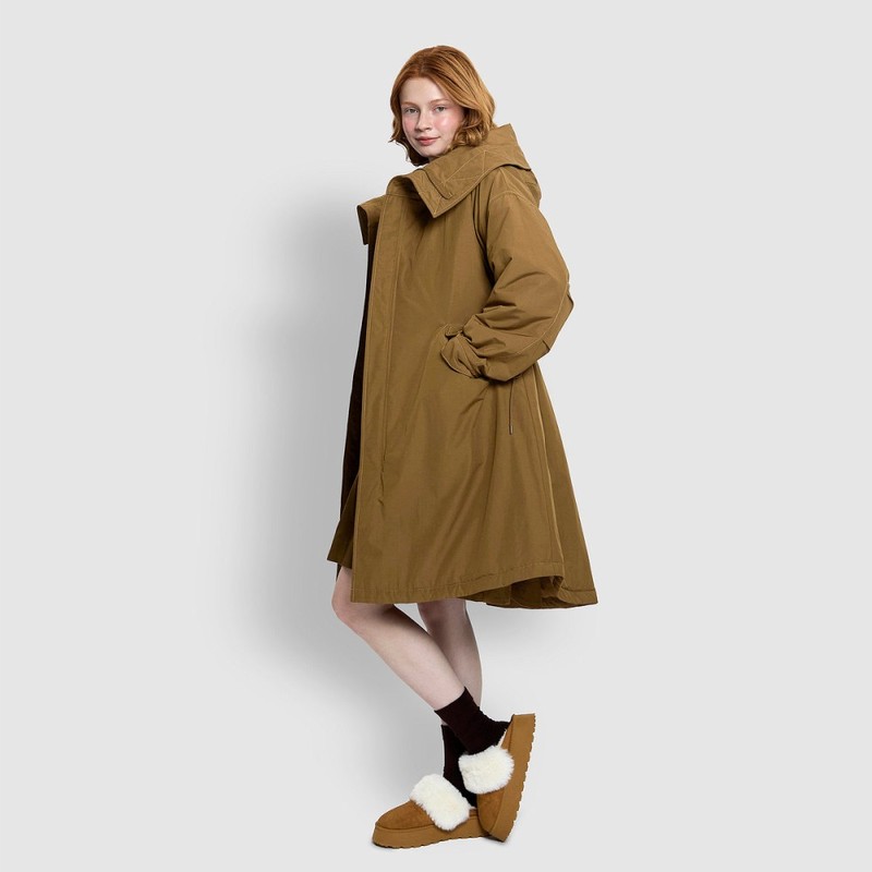 JAJU [JAJU/자주] 여 루즈핏 롱 패딩 야상_올리브 [JAJU] Women's Loose