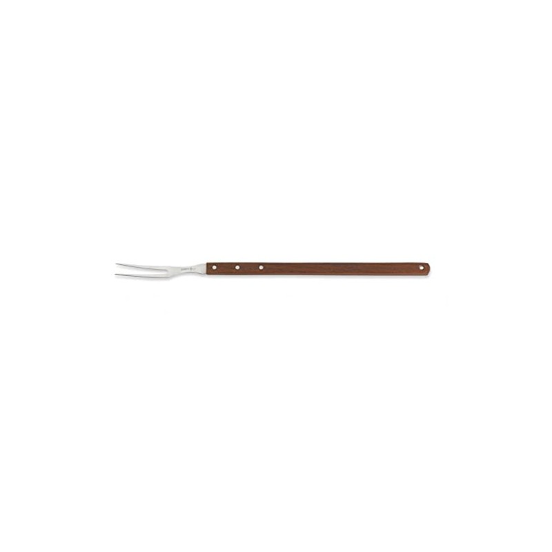 Mundial 22-Inch Broiler Fork, Wood, Brown