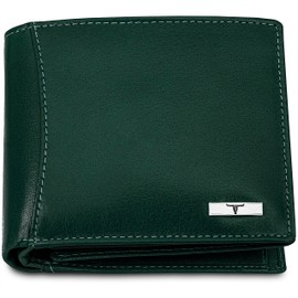 URBAN FOREST Oliver Leather Wallet for Men, Aniline Green, Contemporary
