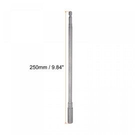 sourcing map 1/4" Quick-Change Hex Shank 8mm Nut Setter Driver Drill Bit, 9.84" Length, Metric No-Magnetic