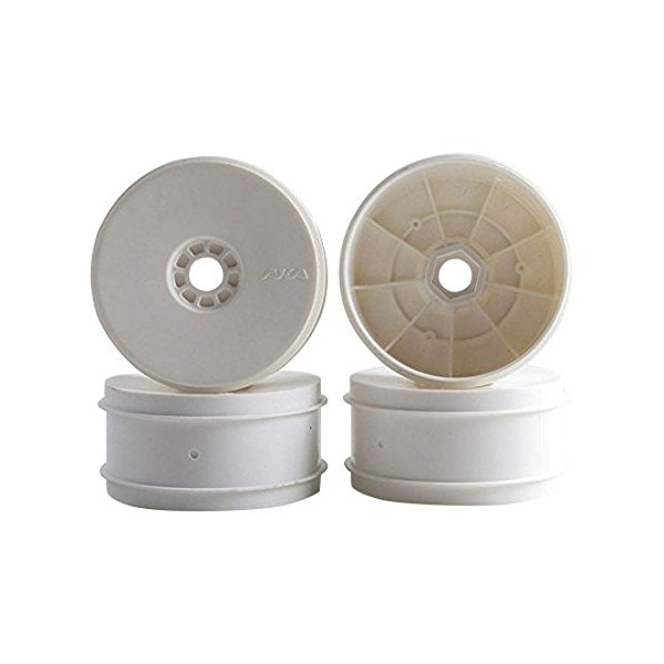 AKA Racing 24003W 1:8 Buggy Evo Wheels, White (4)