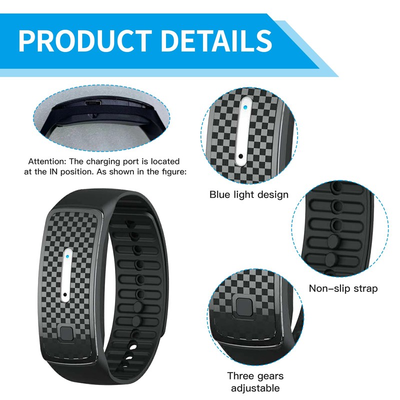 Xumann 2PCS Ultrasonic Body Shape Wristband, Lymphatic Drainage Ultrasound Bracelet