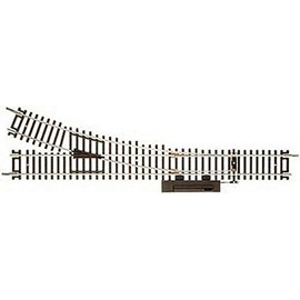 Atlas 544 HO Scale Code 83 22 Radius Manual Switch LH by Atlas