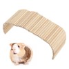Pet Hideout Bridge,Wooden Rodents Chewing Climbing Tunnel Small Animal Bendy
