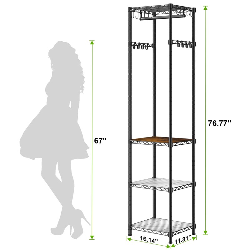 Roxibelt R1 Clothes Rack Heavy Duty, Clothing Racks for Hanging