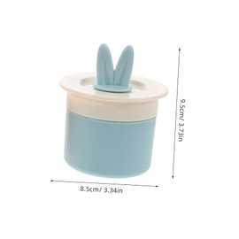 Baluue Facial Cleansing Tool Bunny Ears 2pcs Skincare Foaming Dispenser Cleansing Foam Applicator for Home Travel