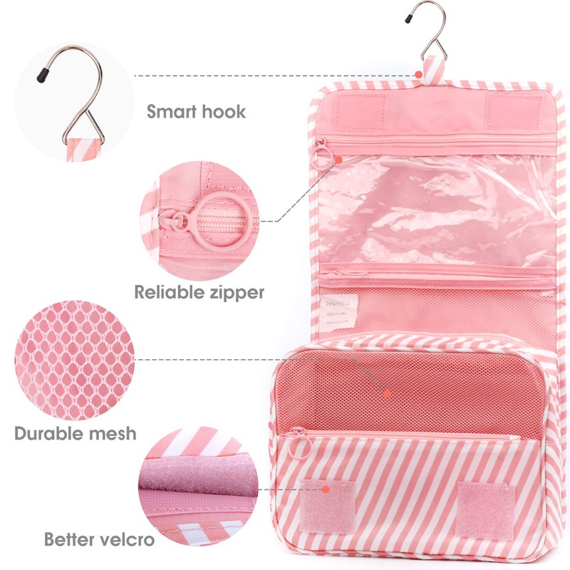 Narwey Hanging Travel Toiletry Bag Cosmetic Make up Organizer for