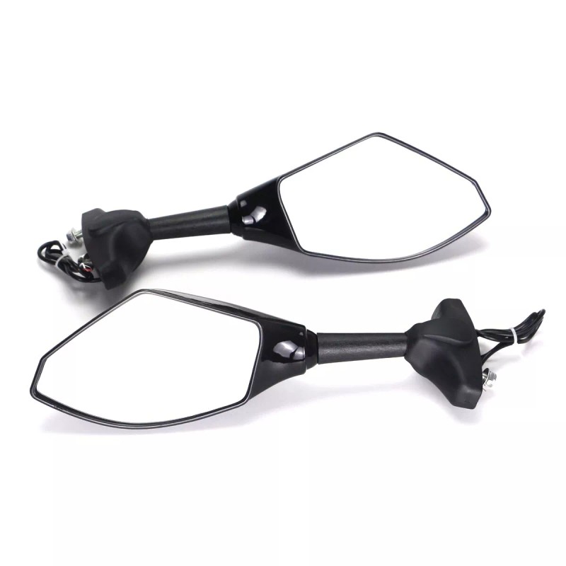 POMT Rearview Mirrors With Turn Signals LED For Aprilia RSV4