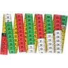 Prym Maßband Color 150 cm/cm, Poly-Fiber-Gewebe, gelb, farbige Dezimeter-Zonen